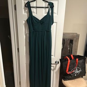 Azazie Sante bridesmaid dress in Pine